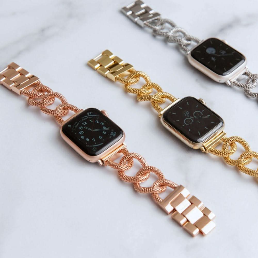 Apple Watch Band Leather – Woven Elegance